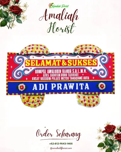 Karangan Bunga Ucapan Selamat di Soge